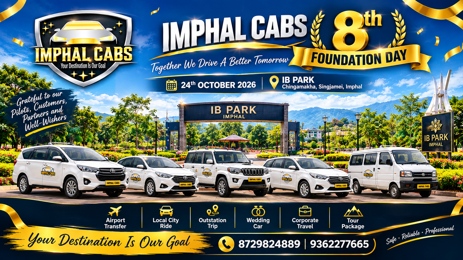 8th Foundation Day Imphal Cabs