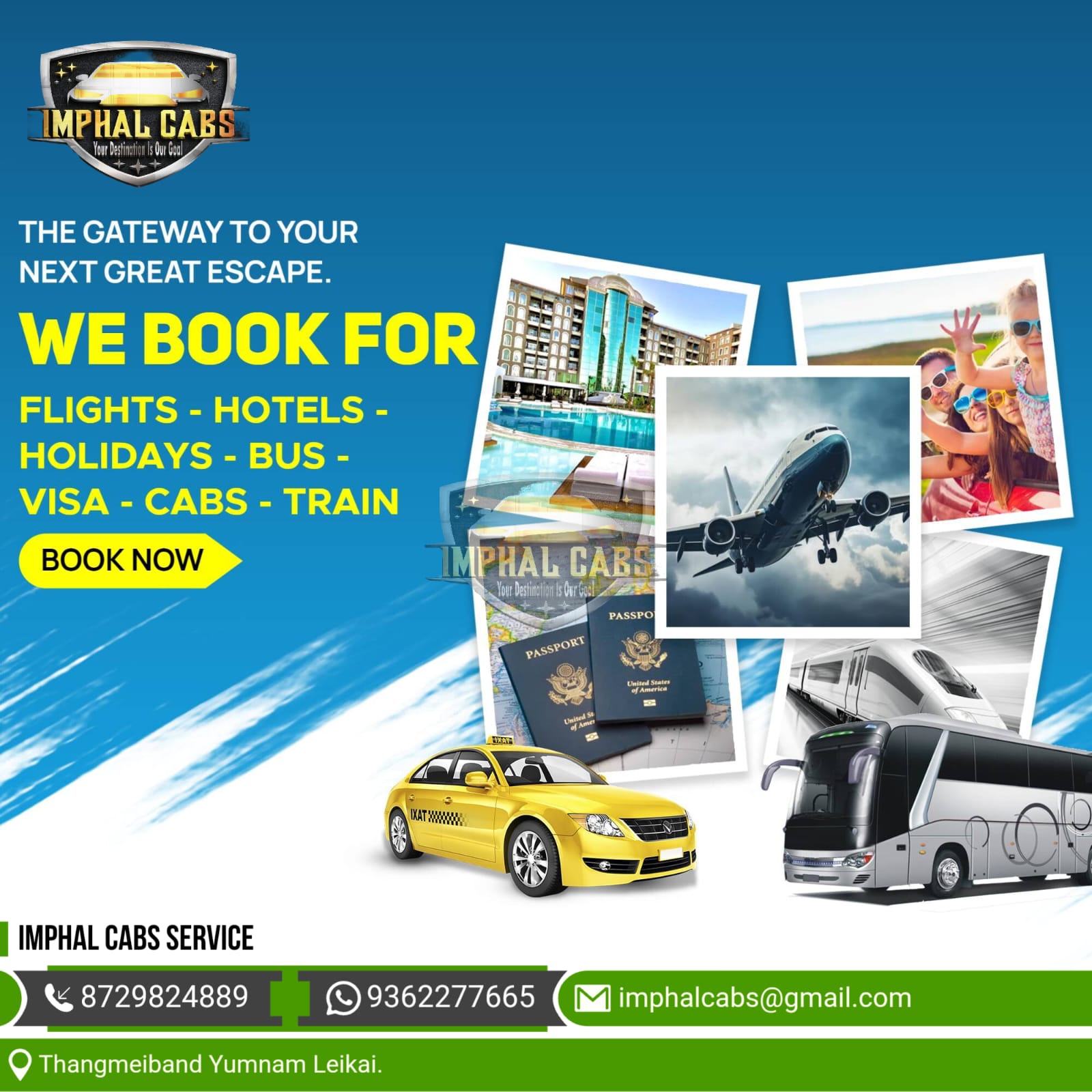 IMPHAL AIRPORT TO THOUBAL DROP Rs 1000